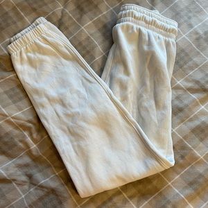White h&m sweatpants
